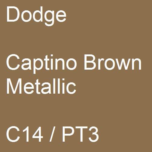 Dodge, Captino Brown Metallic, C14 / PT3.